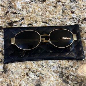 Elegant Black and Gold Celine Sunglasses